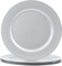 Silver Charger Plates Set of 6, 13-Inch Round Plate Chargers for Dinner Plate, Plastic Table Chargers for Wedding Decor, Party